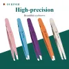 Tools HighQuality Eyebrow Tweezer Colorful Hair Beauty Fine Hairs Puller Stainless Steel Slanted Eye Brow Clips Removal Makeup Tools
