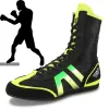 Stövlar Herrkvinnor Boxning Wrestling Shoes Bekväma yttersula Andningsbekämpande Sportskor Laceup Boots Boxningsskor STORLEK 3545