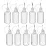 Storage Bottles 60Pcs 30Ml Plastic Squeezable Tip Applicator Bottle Refillable Dropper With Needle Caps For Glue DIY