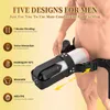 Wearable Masturbator Cup 7 Frequentie Stretching Heating Aircraft Cup Hands Free Mannelijk Sekspeelgoed Stuwkracht Masturbation Cup voor mannen