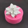 Formar 3D Holly Leaf Silikon Mögelkaka Bakning Juldekoration Choklad tvål Röd frukt Flower Fondant Mögel Kök Bakningsverktyg