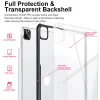 Cas Xundd Shockproof Case pour iPad Pro 12.9 2022, Couvercle de tablette de lumière transparent protectrice pour iPad Pro 10.2 10.9 11 12.9 2022 CASE