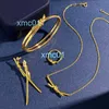 New Ttt-family Knot Bracelet for Women with Double Layer Smooth Surface and Minimalist Ins Design Cross Twisted by Yang Mi