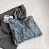 Lente geweven tas zomer schoudertassen cowboy tassen tote dames tas handtassen bakken dame crossbody letter clutch denims 787gh