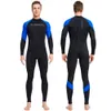 Men Diving Suit Warm Sunscreen Diving Protection Wetsuit with Zipper Elastic Anti-scratch Breathable Outdoor Accessories 240416