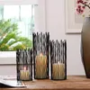 Bougeoirs Black Bohemian Style Metal Desk Stand Wedding Candlestick Home Decoration