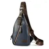 Taillezakken Xiao.P Heren Fashion Crossbody Tas Waterdicht Zipper Open Hoogwaardige PU Leather Chest Men Single Shoulder Pack