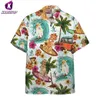 Chemises décontractées pour hommes Mens 3d Roméo et Juliette Hawaiian Vacances d'été Hawaii Shirt Single Poit