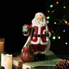 SAAKAR Resin Santa Claus Statue Miniature Character Collection Craft Home Living Room Desktop Decor Object Figurines Micro Model 240416