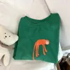 Boutique Childrens Portez des tas de dessins animés Vêtements pour enfants Tshirt coréen Style Loose Tops T-Shirts Crewneck Girls Courte