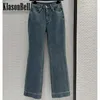 Frauen Jeans 4,8 Klasonbell Fashion High End Stretch gewaschen