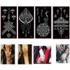 Tattoo overdracht tattoo stencil tijdelijke tatoeages diy handarm body art verf sticker tattoo sjabloon Indian Henna bruiloft schilderkit gereedschap 240427 240427