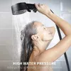 Pays de douche de salle de bain Nouveaux 5 modes Turbo Shower Turbo Turbo Chiche avec coton Filtre à une clé STOP SALLE SALLE SAVERIE DE SAL SEUR LE TEIL avec ventilateur