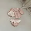 Shorts Summer Baby Clothes Girls Lace Bloomer Toddler Shorts Boll PP H240429