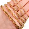 Ketten Edelstahlpapierklammer Formverbindungskette Halskette 1,5 mm 2 mm für Frauen Männer Gold Farbe kreativer Hip Hop Choker Schmuck Schmuck