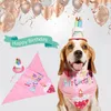 Dog Apparel All-matched Birthday Suit Lightweight Dress Up Excellent Hat Neckerchief Pography Prop