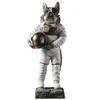 BUF NORDIC DUM DEK DOKONACH DOMOWEGO Astronauta pies statua żywica rzemiosła dekoracyjne ozdoby urocze domy rzeźby zwierząt Figurki 7979116