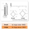 犬のキャリアの長さ調整可能なうんちキャッチャーファッション折りたたみ折りたたみ滑りやすいペット廃棄物のクリーンアップフレキシブルプーパースクーパーバッグ