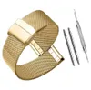 Milanese Watchband 12mm 14mm 16mm 18mm 20mm 22mm 24mm Universal Stainless Steel Metal Watch Band Strap Bracelet Black Rose Gold 240425