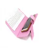 Mobiltelefon tangentbord universella trådlöst bluetooth tangentbord pu läder skyddande fodral för iphone samsung huawei lg 45quot 68305726