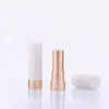 Botellas de almacenamiento 3 PCS redondeando el tubo de lápiz labial de oro mete rociado con mata mete