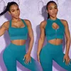 Women's Tracksuits 1/2PCS seamless yoga set for exercise and fitness Hip Rise pants zipper crop bra set for sportswear gym leg set 240424