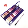 Schaduwmake -up oogschaduw Wild West 12 kleuren oogschaduw met borstel ultravioet palet Matte Shimmer Palettes Cosmetic