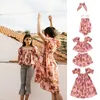 Kleidungssets bedruckte Mädchen Kleid Marke Rose Floral Fashion Kinder Top T-Shirt und Shorts Hosen Set Kurzarm Sommer-T-Shirt-Hosen