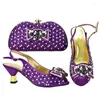 Dress Shoes Italian Shoe And Bag Set For Party In Women Elegant With Fashion Wedding Bride