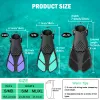 Accessori Professional Snorkeling Foot Fins Regolabile Fins per adulti Fins Flippers Attrezzatura da nuoto Attrezzatura acqua Sport Bambino per bambini adulti