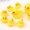 Sand Play Water Fun 10 Cute Streezed Rubber Duck Baby Shower Toys Streezed Animal Shower Water Game Childrens Sconto di compleanno Classic Toys Q240426