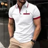 T-shirts masculins pour hommes pour hommes à manches courtes à manches courtes magiques de polo à imprimé numérique.