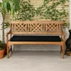 Pillow 3-seater Outdoor Garden Swing Seat Sponge Waterproof Bench Decoration Chair