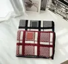 Designer Winter Scarves Unisex Elegant Scarf Letters Plaid Design for Man Women Warm Wraps Red Black 2 Optional9569654