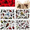 Tattoo Transfer Dirt Bike Motorcycle Kids Tattoo Stickers Racing Figure Cartoon Boys Girls Christmas Birthday Party Supplies Decoration Kid Gift 240427