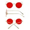 SPLOV Vintage Men Lunettes de soleil Femmes Rétro Punk Style Round Metal Cadre Colorful Lens Sun Glasses Fashion Eyewear Gafas Sol Mujer 240425