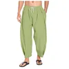 Herrenhose 2024 Baumwollhalterstring Harlan Casual Capris Loous Beach sieben Punkt Yoga Pant