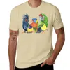 Męskie garnitury A1176 ptak akwarela toucan finch lory cockatoo macaw T-shirt kawaii ubrania