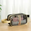 Mesh Material Breathable Cosmetic Bag Large Capacity Portable Toiletry Bag Travel Swimming Bath Storage Bag