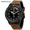 Armbandsur Certina DS PH200M kvarts Mens lyxiga affärer Casual Fashion Men Es Leather Watertproof för män Big Dial Y240425