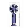 Electric Fans Portable Handheld Fan USB Fan Battery Operated Fan With Base Digital Display 5 Speeds 90 Ajustable Rechargeable Mini Fan