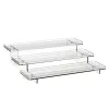 Racks Display Riser Rack Stand Multipurpose Transparent Storage Ladder Showcase for Perfume Makeups Cosmetics figures Cupcake