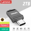 Adattatore Lenovo 2TB 1TB 512 GB USB Flash Drives USB 3.0 Memoria Flash Memoria Drive Typec ad alta velocità Pendrive Memoria USB portatile impermeabile