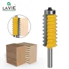 Shavers Lavie 1pc 8mm Shank Finger Joint Glue Milling Cutter Raised Panel V Joint Router Bits for Wood Tenon Woodwork Cone Tenoning Bit