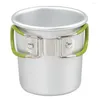 Mokken Camping Water Cup Aluminium Legering Lichtgewicht Koffie Draagbare geïsoleerde mok voor wandelbackpacken buitenshuis