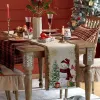 Linens Christmas Snowman Snowflake Decoration Table Runner Wedding Party Decoration Tablecloth Dining Table Living Room Table Runner