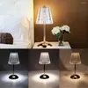 Lampes de table 3 couleurs LED Crystal lampe de nuit dimmable Dimmable Romantique Romantic Wireless Creative Acrylique pour le salon de la chambre