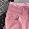 Shorts femminile Shorts di denim coreano 2024 Nuovi pantaloncini a gamba larga alta estiva Y240425