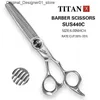 Tesoura de cabelo Titan Ferramenta de corte slim de 6 polegadas de aço inoxidável clipe de cabelo de salão de cabelo Q240426 Q240426