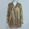 Vestes pour femmes Cardigan Elegant Sequin Lapel Veste de bureau élégante Chic Open Front Coat Fashionable Clubwear Workswear